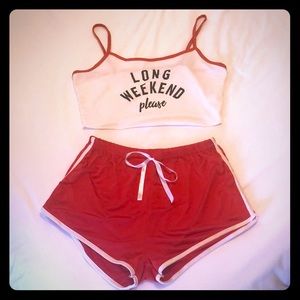 Cute 2-piece lightweight loungewear ✨❤️ NW/OT